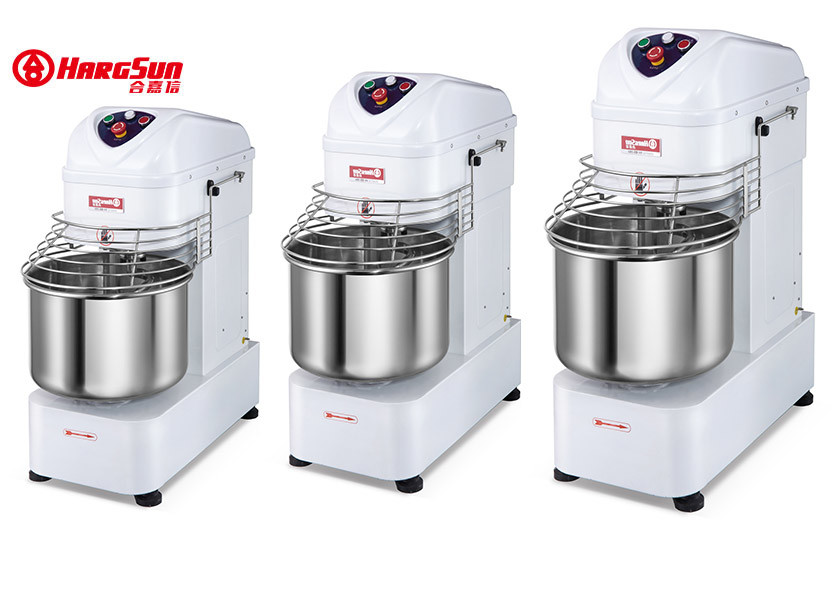 Stainless Steel 40L Spiral Dough Mixer 220r/Min White Color